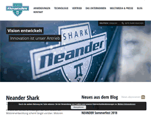Tablet Screenshot of neander-shark.com